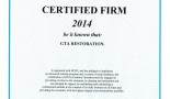 Certified firm 2014 gta restoration